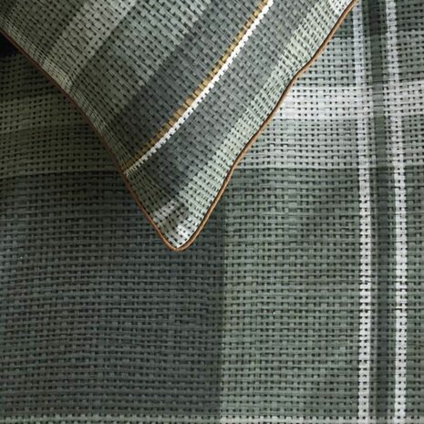 Rivièra Maison Dekbedovertrek Tartan Check Green 32344