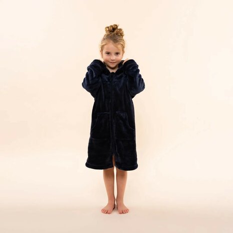 Charlie Choe Kinder Badjas Navy O57016-41 | 32340