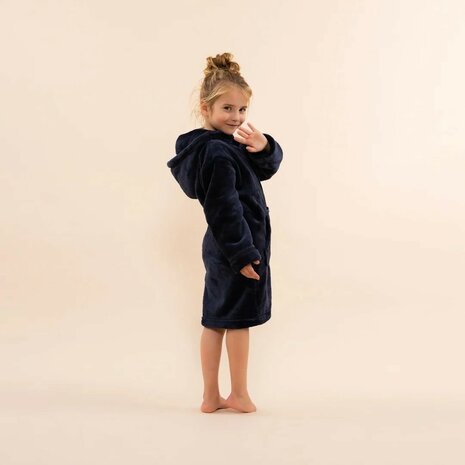 Charlie Choe Kinder Badjas Navy O57016-41 | 32340