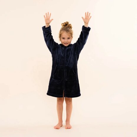 Charlie Choe Kinder Badjas Navy O57016-41 | 32340