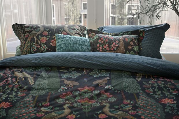 Pip Studio Dekbedovertrek Pavoni Dark Blue 31012