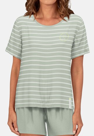 Tom Tailor Dames Shortama Groen 60302-6095-312 | 31604