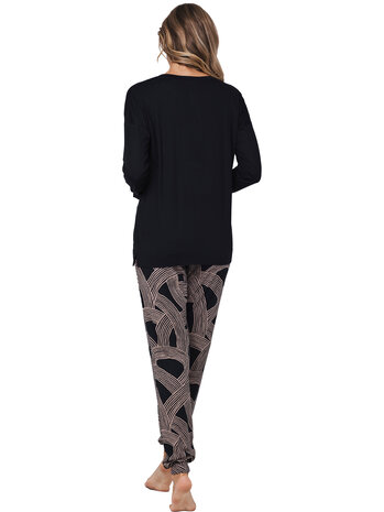 Pastunette Premium Dames Pyjama Black 121252-246-2-999 | 32088