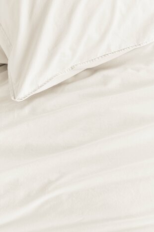 Linolux Dekbedovertrek Washed Cotton White 32385