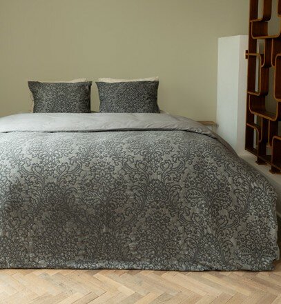 Linolux Dekbedovertrek Barok Antraciet DBSLIN1800 | 32214
