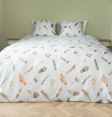 Linolux Dekbedovertrek Feathers Grey DBSLNX3715 | 32414