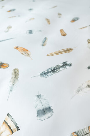 Linolux Dekbedovertrek Feathers Grey DBSLNX3715 | 32414