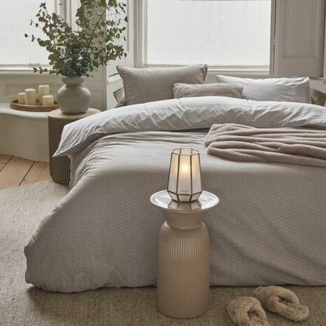 Rivièra Maison Dekbedovertrek Emery Taupe 32342