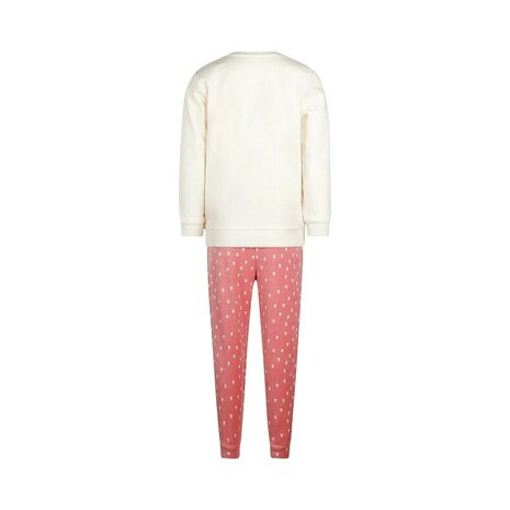 Charlie Choe Meisjes Velours Pyjama Offwhite O57010-41 | 32316