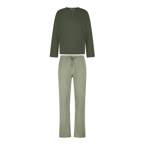Ten Cate Men Pyjama Green Graphic 60533-6166 | 32465