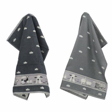 Bunzlau Castle Keukendoek Sheep Anthracite 6414 | 32437
