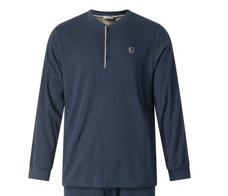 Gentlemen Heren Pyjama Double Jersey Donkerblauw 11-4293 | 32417