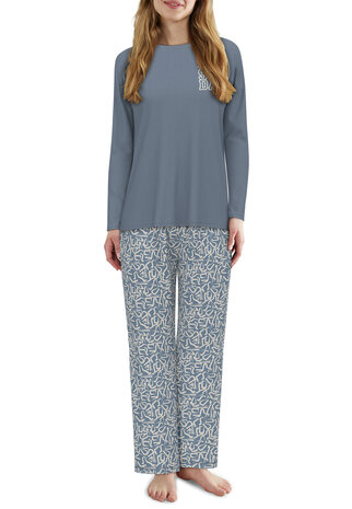 Tom Tailor Dames Pyjama Blauw 60351-6085-625 | 32181