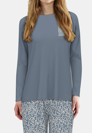 Tom Tailor Dames Pyjama Blauw 60351-6085-625 | 32181