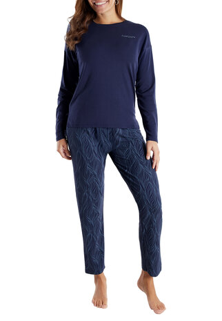 Tom Tailor Dames Pyjama Donkerblauw 60349-6085-635 | 32230