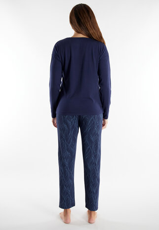 Tom Tailor Dames Pyjama Donkerblauw 60349-6085-635 | 32230