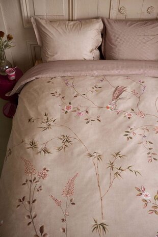 Pip Studio Dekbedovertrek Bamboo Blossom Sand 32346