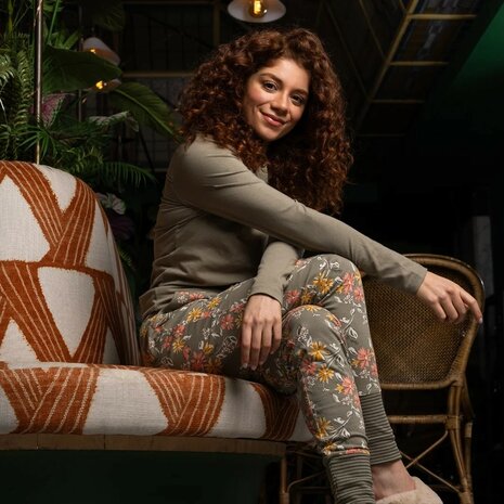 Charlie Choe Dames Shirt Faded green O57100-38 | 32307