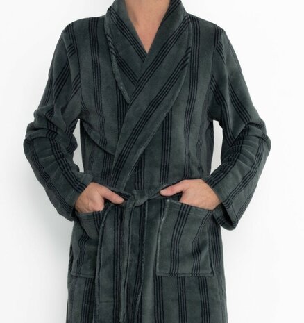 Outfitter Heren Badjas Fleece Groen 496942 | 32140