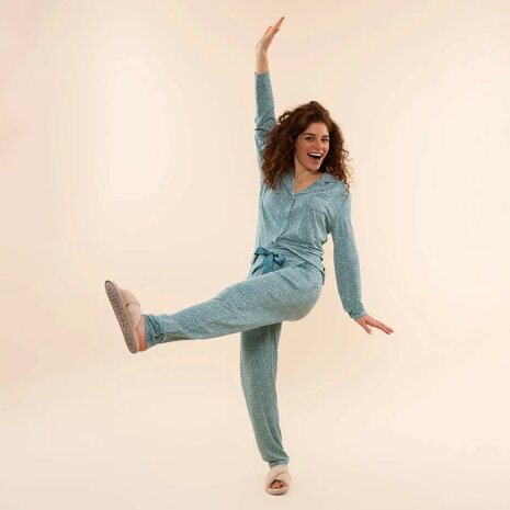 Charlie Choe Dames Pyjama Faded blue O57146-38 | 32300