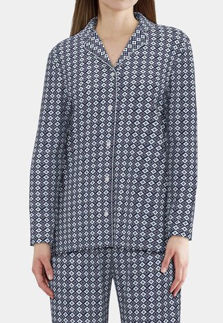 Götzburg Dames Doorknoop Pyjama Blauw 250259-4009-625 | 32427