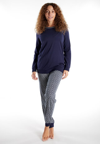 Götzburg Dames Pyjama Blauw 250241-4009-655 | 32235