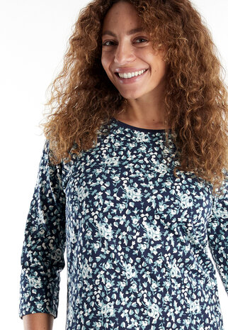 Götzburg Dames Nachthemd Blauw 250228-4009-625 | 32237