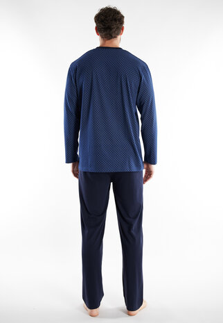 Götzburg Heren Pyjama Blauw 452326-4009-625 | 32203