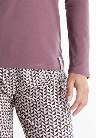Tom Tailor Dames Pyjama Lila 60341-6061-725 | 32178