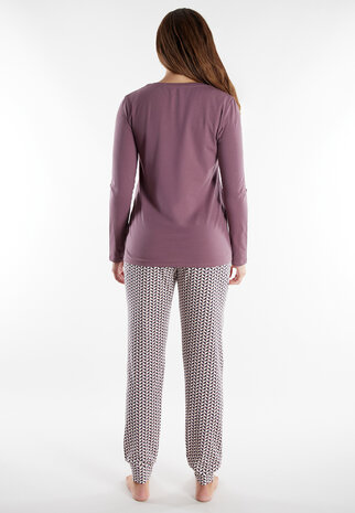 Tom Tailor Dames Pyjama Lila 60341-6061-725 | 32178