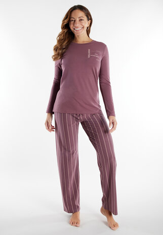 Tom Tailor Dames Pyjama Lila 60345-6061-723 | 32179