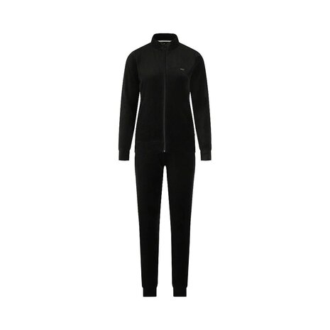 Charlie Choe Dames Velours Huispak Black O57185-38 | 32311