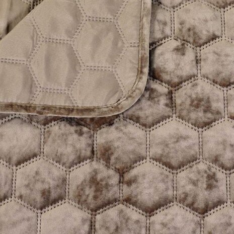 Unique Living Sprei Peggy Taupe | 30938-32485