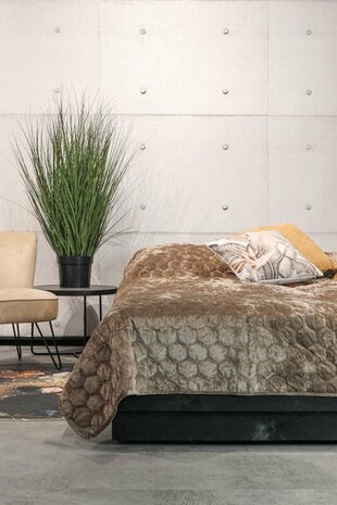 Unique Living Sprei Peggy Taupe | 30938-32485