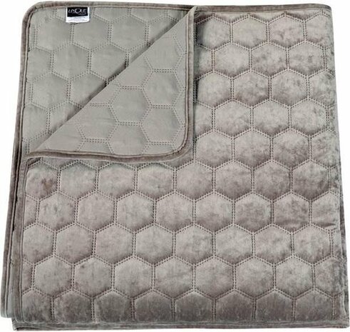 Unique Living Sprei Peggy Light Grey | 30936-32487