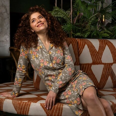 Charlie Choe Dames Nachthemd Faded Green O57103-38 | 32308