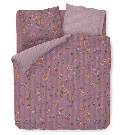 Pip Studio Dekbedovertrek Flores Bailando Purple 31921
