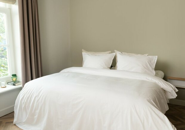 Linolux Dekbedovertrek Washed Cotton White 32385