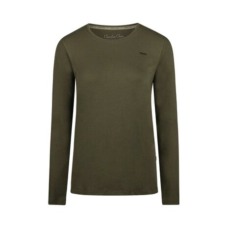 Charlie Choe Dames Shirt Dark green O57105-38 | 32306