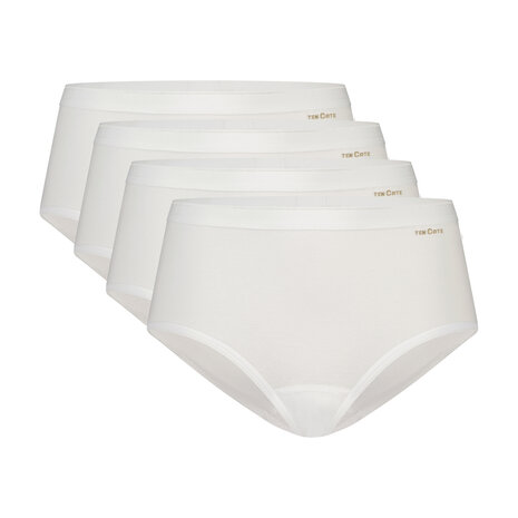 Ten Cate Women Basics Midi 4-Pack White 32418-001 | 27103