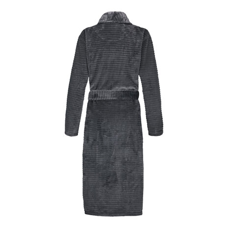 Ten Cate Dames Badjas Dark Grey Stripe 60529-6178 | 32575