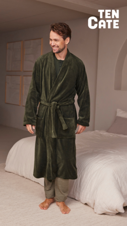 Ten Cate Heren Badjas Dark Green 60531-6181 | 32567