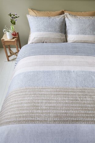 Ariadne At Home Dekbedovertrek Stitches Grey 29090