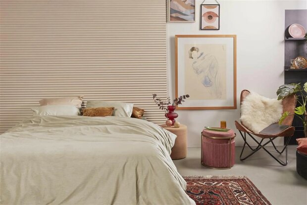 At Home Dekbedovertrek Cosy Corduroy Offwhite 32628