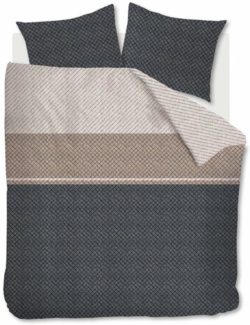 Beddinghouse Dekbedovertrek Naomi Antracite 32603
