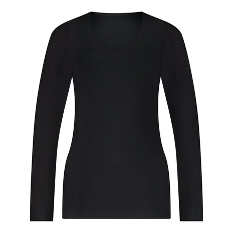 Ten Cate Women Secrets T-Shirt Long Sleeve Black 60468-090 | 32601