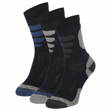Apollo Heren Wandel Sokken 3-Pack Donkerblauw 122434000 | 32709