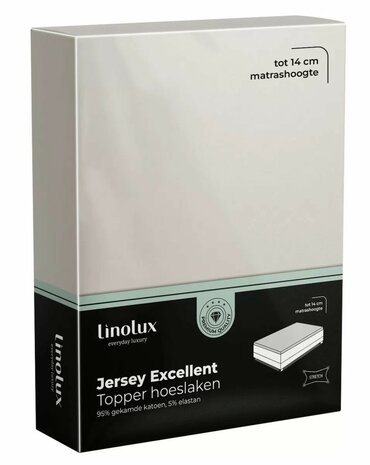 Linolux Jersey Excellent Topper Hoeslaken Sand BLLNX33 THL140 | 31551