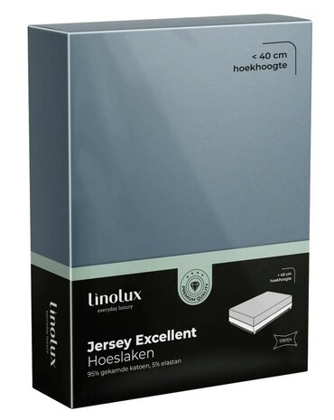 Linolux Jersey Excellent Hoeslaken Denim BLLNX33 | 30444