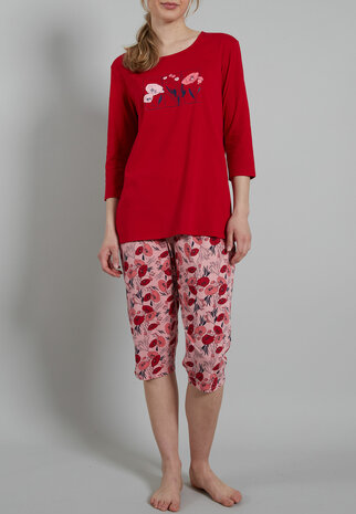 G&ouml;tzburg Dames Pyjama Red 250152-4009-455 | 29716
